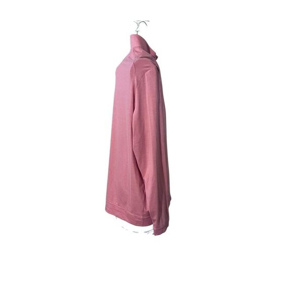 Nice Johnnie-O Sheldon Half zip performance pullover strawberry pink‎ striped by - Picture 9 of 11